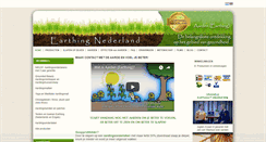 Desktop Screenshot of earthingnederland.nl
