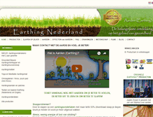 Tablet Screenshot of earthingnederland.nl